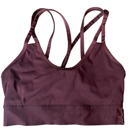 Mountain Hardwear Maroon Strappy Sports Bra, size XS - Picture 1 of 9